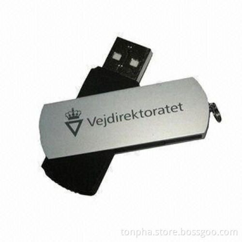 Professional USB 2.0 Flash Drive with Keyring, 128MB/64MB/1GB/16GB/32GB Capacities Available